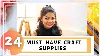 24 MUST HAVE CRAFT SUPPLIES FOR BEGINNER CRAFTERS  HACKS TO REPLACE CRAFT SUPPLIES