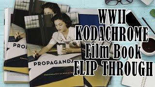 BOOK WWII Film photography propaganda book flip through. Kodachrome 35mm & 4x5 inch film