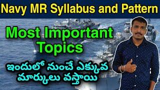 Indian Navy MR Syllabus and Pattern In Telugu  Navy Most Important Topics In Telugu UFJ