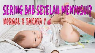 Apakah Normal Bayi Sering BAB Setelah Menyusui ?