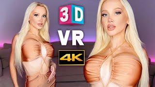 VR 3D 4K YesBabyLisa - CUTE BEIGE MINI DRESS HAUL IN THE PRIVATE PARK