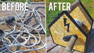 Easy Way to Organize Your Extension Cord Extension Cord Reel DIY