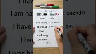 Learn Italian - The verb “to have” 