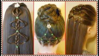 3 Christmas Tree Hairstyles In 3 Minutes  Holiday Hair Transformations
