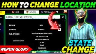 How to change Location in Weapon Glory  State change problem in free fire weapon glory title