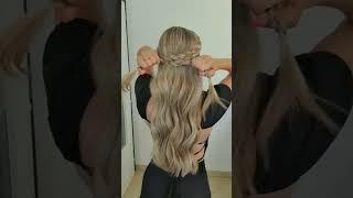 Easy Braided Ponytail Hairstyle #shorts #youtubeshorts #hairstyle #hair #braids #hairstyles