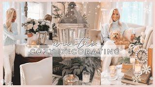 COZY WINTER DECORATE WITH ME  AFTER CHRISTMAS DECORATING IDEAS  WINTER HOME DECOR 2023