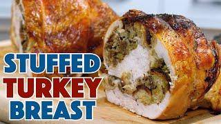 Stuffed Rolled Turkey Breast Recipe - Turkey Roulade With Sausage Stuffing