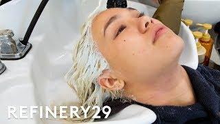 I Bleached My Virgin Brunette Hair Icy Blonde  Hair Me Out  Refinery29