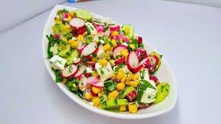 Extraordinarily DELICIOUS RADISH SALAD Useful salad for weight loss just 5 minutes