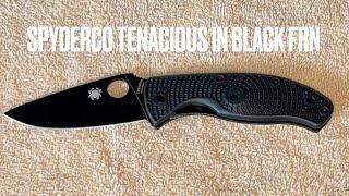 SPYDERCO TENACIOUS IN BLACK FRN SCALES