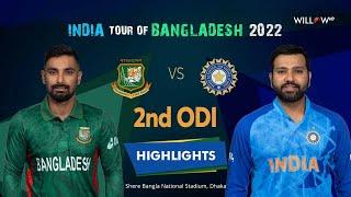 Highlights 2nd ODI Bangladesh vs India2nd ODI - Bangladesh vs India