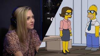 Amanda Seyfried guest starring in The Simpsons S35 E11 All scenes