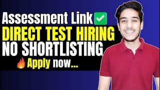 Direct test hiring for 2024 batch  Off campus drive for 2024 batch  off campus placement freshers