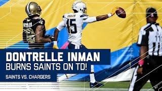 Dontrelle Inman Speeds Past the Saints for a 57-Yard TD  Saints vs. Chargers  NFL