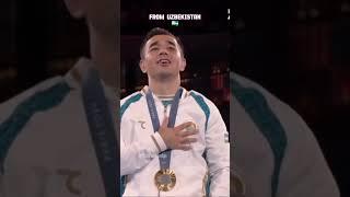 Gold medalof Uzbekistan in boxing #sports #boxing #goldmedal #champion #olympicparis2024 #olympic