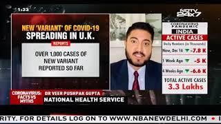 NDTV anchor Gargi Rawat talks to Dr Veer Pushpak Gupta NHS on discovery of new COVID19 strain