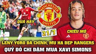 Tin Bóng Đá 217 LENY YORO ĐÁ CHÍNH MU HẠ ĐẸP RANGERS CHI ĐẬM MUA XAVI SIMONS