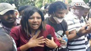 NDTVs Sreeja Tear Gassed In Sri Lanka Protests  Breaking Views