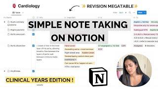How I Use Notion To Take Notes & Revise as a Medical Student  Part 2 *Clinical Years Edition*