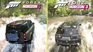 Forza Horizon 5 vs Forza Horizon 3 Xbox Series X 4K Early Graphics Comparison