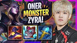 ONER IS A MONSTER WITH ZYRA - T1 Oner Plays Zyra JUNGLE vs Udyr  Season 2024