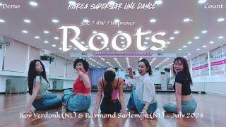 Roots Linedance Demo & Count 초중급레벨 작품  KSLDA 한국슈퍼스타라인댄스교육협회 협회장 송영순