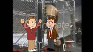 Raphy Climb the Steel Cage and gets grounded