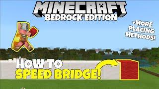 How To Speed Bridge In Minecraft Bedrock & More Illegal Block Placing Methods