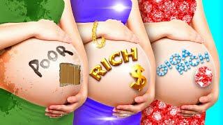 Poor vs Rich vs Giga Rich Switched At Birth Funny Situations  Awkward Moments by La La Life Gold