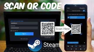 How to scan steam QR code using your phone  sign in on steam using QR code