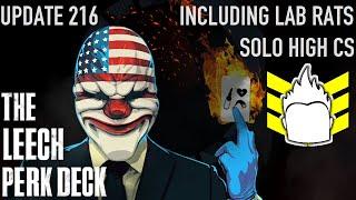 New Leech Perk Deck - Its extremely Overpowered Lab Rats Solo 81 Million CS Rank PAYDAY 2