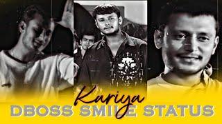 Dboss Darshan smile status  Kariya movie dboss status #darshan #dboss #kariya