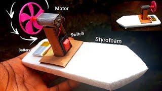 How to make a hovercraft with styrofoam #diy