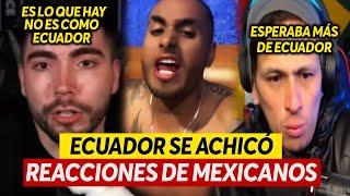 REACCIONES de MEXICANOS por LA ELIMINACIÓN de México vs Ecuador