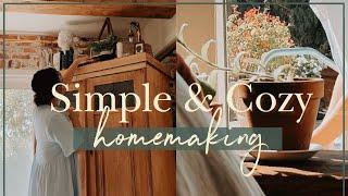 Simple Homemaking  Cozy Cottage Decorating  Kitchen Organizing & Haul