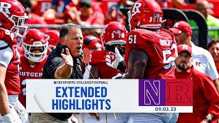 Northwestern vs Rutgers Extended Highlights  CBS Sports