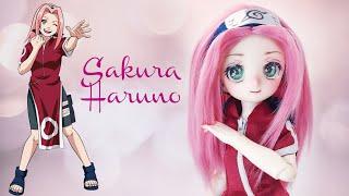 BJD Sakura Haruno Doll Painting Making Anime Sakura Haruno Doll  BJD Anime Doll BJD 사쿠라 하루노 만들기