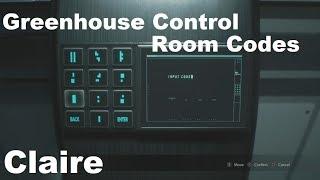 Resident Evil 2 Remake Claire 2nd Run - Greenhouse Control Room Codes