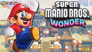 Super Mario Wonder World 4 100% Playthrough Sunbaked Desert ALL Secret Exits Purple CoinsSeeds