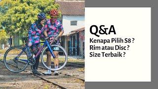 Q&A Tetracycle Selama Pakai Sepeda Road Bike Polygon Strattos s8 Disc di Yogyakarta