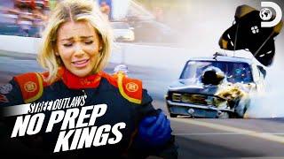 Scary Crash for Lizzy Musi  Street Outlaws No Prep Kings