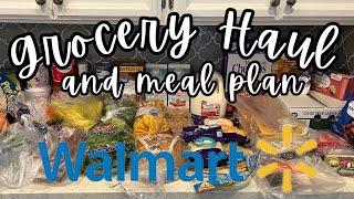 Under Budget AGAIN  $184.92  Weekly Walmart Grocery Haul and Meal Plan