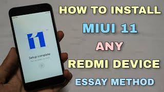 How To Install Miui 11 Any Xiaomi & Redmi Smartphones  Miui 11 Install Process