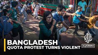 ‘We sought rights’ Bangladesh on edge after quota protest turns violent