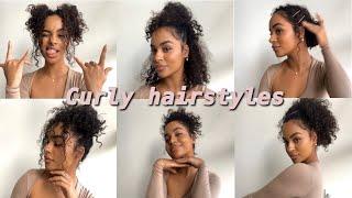 12 easy CURLY hairstyles 