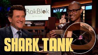 The Shark Are Amazed At The Future of Vinyl With Rokblok  Shark Tank US  Shark Tank Global