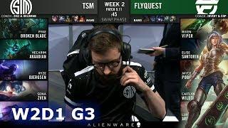 TSM vs FLY  Week 2 Day 1 S9 LCS Summer 2019  TSM vs FlyQuest W2D1