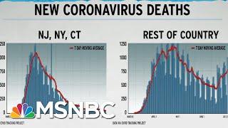 Dire U.S. COVID-19 Death Rate Seen In Graph Excluding NY NJ CT  Rachel Maddow  MSNBC