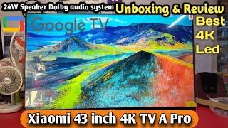 Unbox And Review Xiaomis Latest 43-inch 4k TV  A Pro  Google TV  2Gb 16GB Rom 24W Speaker